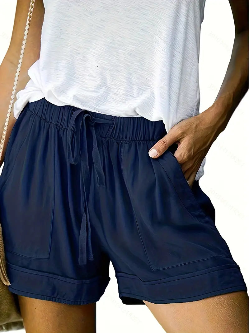 Shorts Feminino Com Cintura Elástica