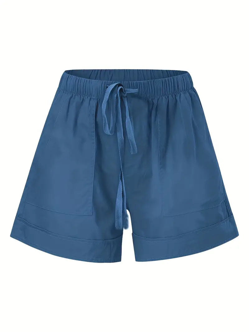 Shorts Feminino Com Cintura Elástica